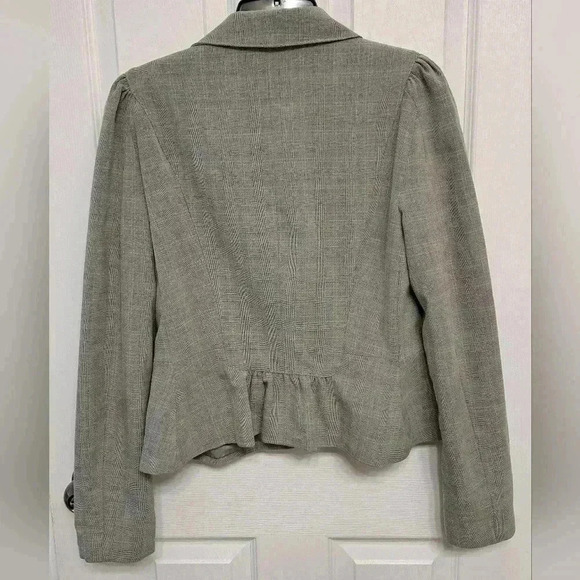 ❤️ Max Studio Grey Plaid Blazer Women's Size 2 Long  Sleeved - Picture 13 of 13